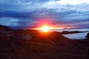 Lake Titikaka, Sunset